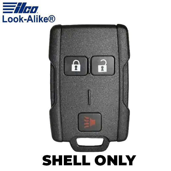 Ilco - 2014-2019 GM - GM-RKE3B3 - 3-Button Keyless Entry Remote SHELL (AFTERMARKET)
