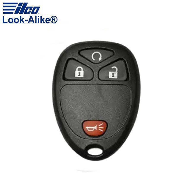 Ilco - 2007-2016 GM - GM-RKE4B1 - 4-Button Keyless Entry Remote Key SHELL (AFTERMARKET)