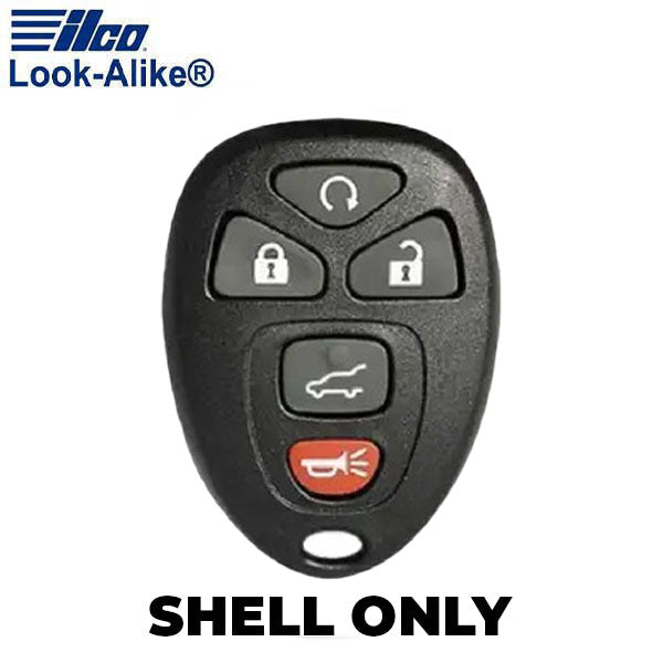 Ilco - 2007-2016 GM - GM-RKE5B1 - 5-Button Keyless Entry Remote Key SHELL (AFTERMARKET)