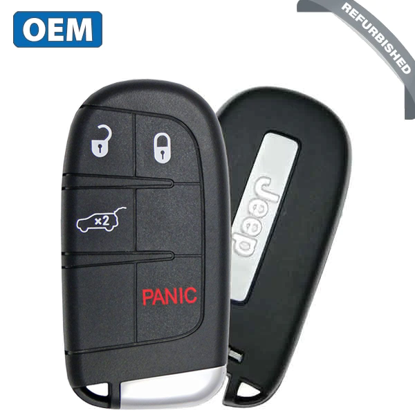 2014-2021 Jeep Grand Cherokee / 4-Button Smart Key / PN: 68143504AB / M3N-40821302 (OEM Refurb)