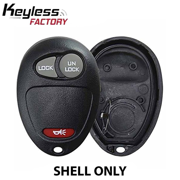 2004-2011 GM Keyless Entry Remote SHELL for L2C0007T - Black (AFTERMARKET)