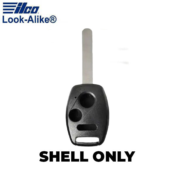 Ilco - 2007-2013 Honda Crosstour, CR-V, CR-Z - HON-RHK3B1 - 3-Button Remote Head Key SHELL (AFTERMARKET)