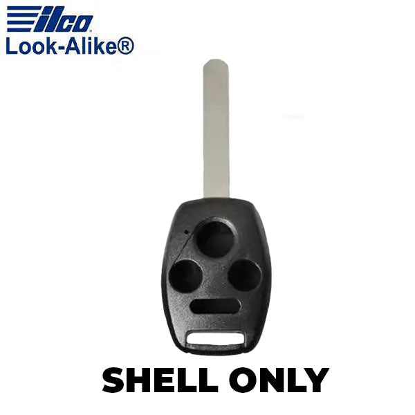 Ilco - 2008-2015 Honda Accord, Pilot - HON-RHK4B1 - 4-Button Remote Head Key SHELL (AFTERMARKET)