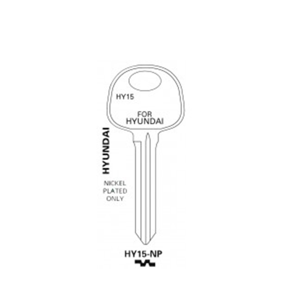 JET - HY15 - Hyundai / Kia - Mechanical Key - Nickel Plated