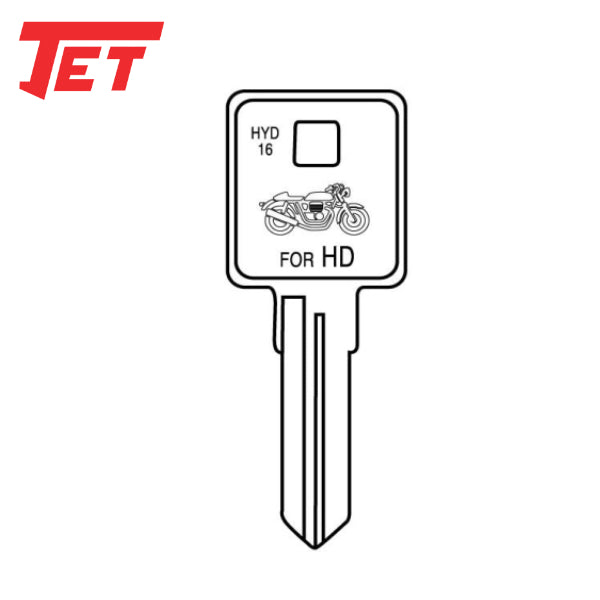 JET - Harley Davidson HYD16 Mechanical Key