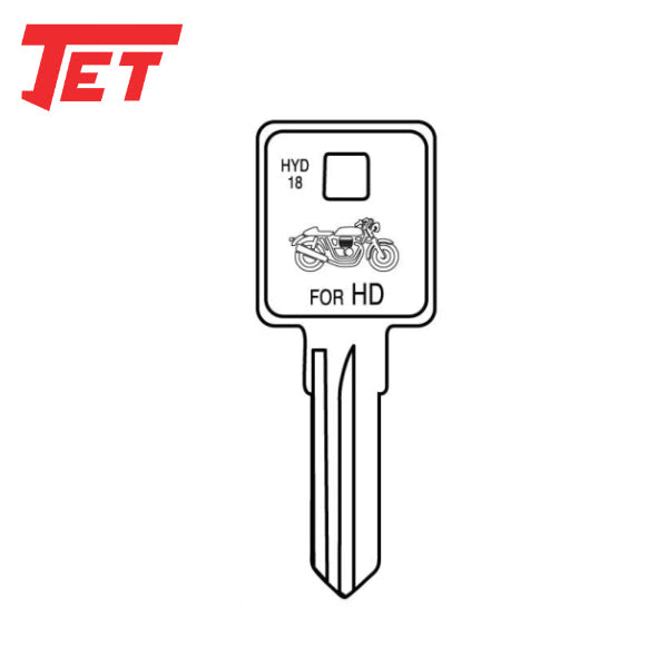 JET - Harley Davidson HYD18 Mechanical Key