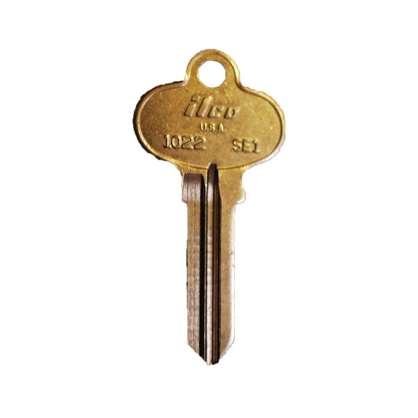 Ilco - 1022-SE1 SEGAL Key Blank - Brass Nickle