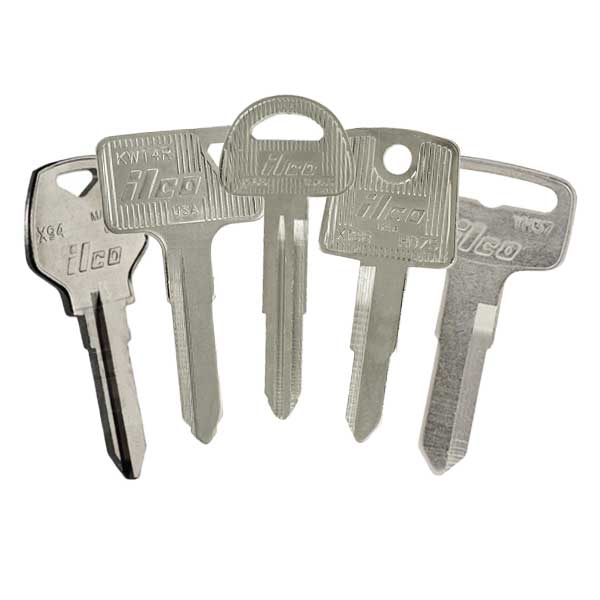 Ilco - Motorcycle Keys Assortment - Metal Head Keys  (Bundle of 310)