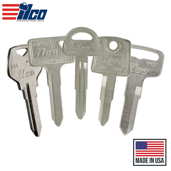 Ilco - Motorcycle Keys Assortment - Metal Head Keys  (Bundle of 310)
