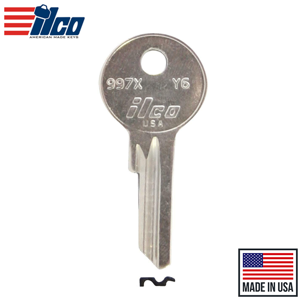 Ilco - 997X-Y6 YALE Key Blank - 5 Pin or Disc