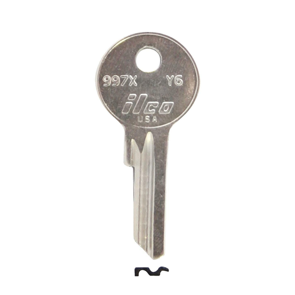 Ilco - 997X-Y6 YALE Key Blank - 5 Pin or Disc