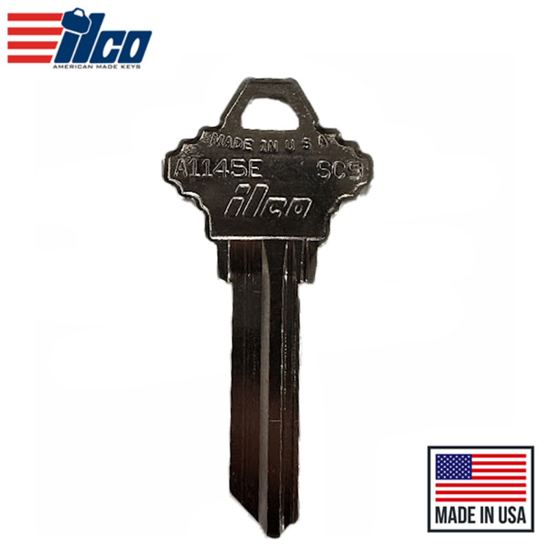 Ilco - A1145E-SC9 SCHLAGE Key Blank - 6 Pin or Disc