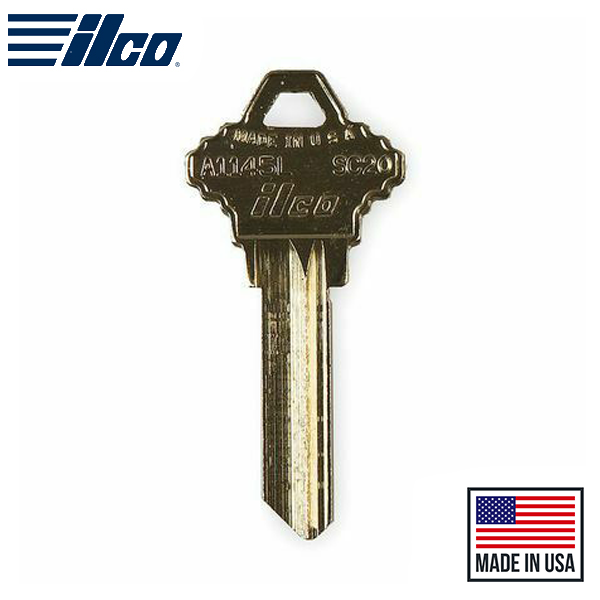 Ilco - A1145L-SC20 SCHL. Key Blank - 6 Pin or Disc