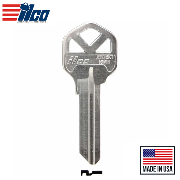 Ilco - A1176KT-KW11 TITAN Key Blank - 6 Pin or Disc