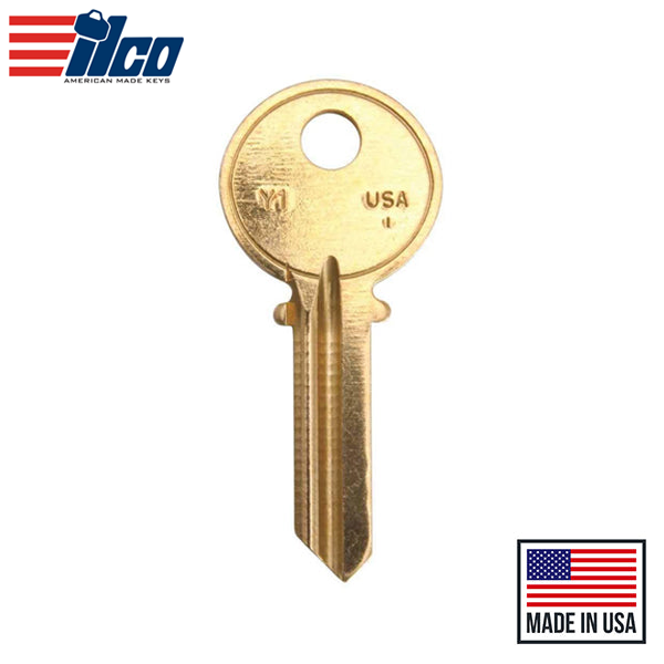 Ilco - Y1-BR YALE Key Blank - 250 Pack