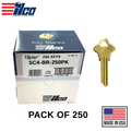 Ilco - SC4-BR Schlage Key Blank 250 Pack