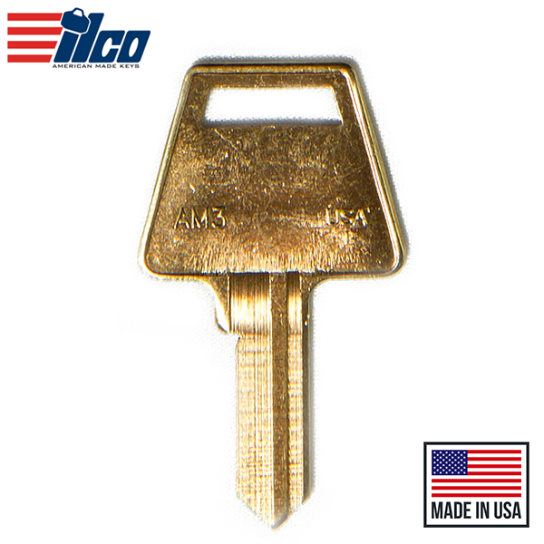 Ilco - AM3-BR AMERICAN Key Blank - 5 Pin or Disc