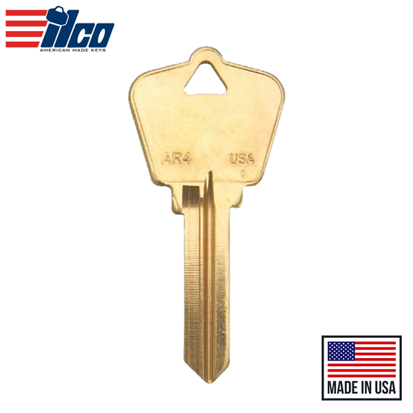 Ilco - AR4-BR ARROW Key Blank - 6 Pin or Disc