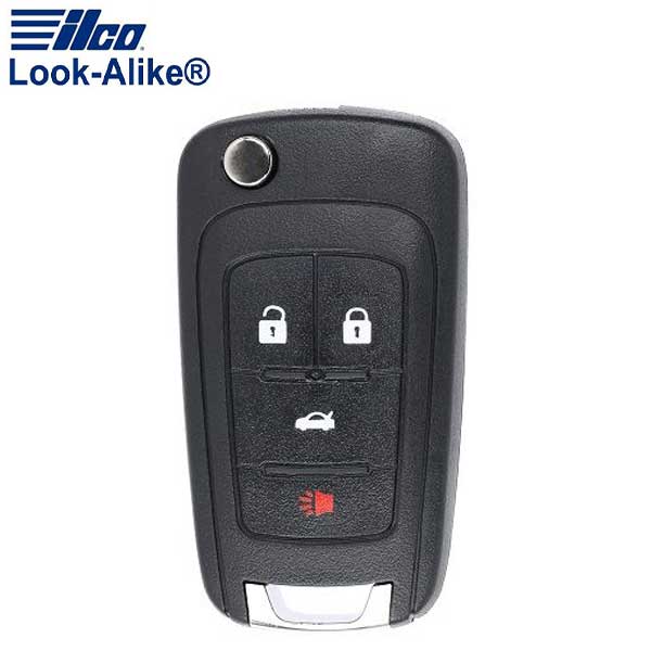 2010 - 2019 GM / 4-Button Flip Key / PN: 13504200 / OHT05918179 (AFTERMARKET)