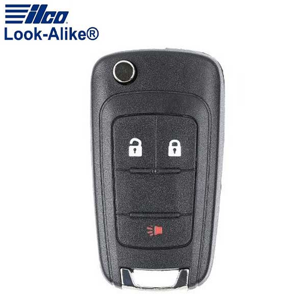2010 - 2019 Chevy / GMC / 3-Button Remote Flip Key / PN: FLIP-GM-3B1HS, 20873621, 20835406, 5913598, 5913596, 20873623 /