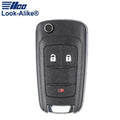 2010 - 2019 Chevy / GMC / 3-Button Remote Flip Key / PN: FLIP-GM-3B1HS, 20873621, 20835406, 5913598, 5913596, 20873623 /