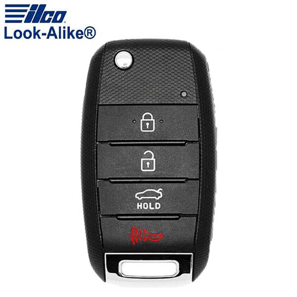 2014-2015 KIA Optima / 4-Button Flip Key / PN: 95430-2T560 / NYODD4TX1306-TFL (AFTERMARKET)