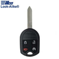 2006-2020 Ford / 4-Button Remote Head Key / PN: 164-R8067 / CWTWB1U793 (AFTERMARKET)