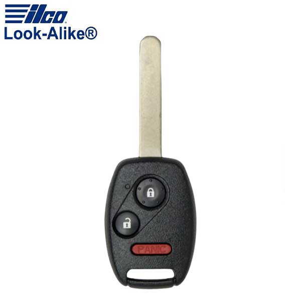 2005-2014 Honda / 3-Button Remote Head Key / PN: 35111-SHJ-305 / 0UCG8D-380H-A (AFTERMARKET)