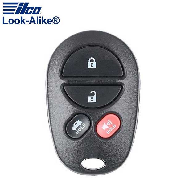 2005-2008 Toyota / 4-Button Keyless Entry Remote / PN: 89742-07020 / GQ43VT20T (AFTERMARKET)