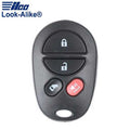 2004-2013 Toyota Sienna / 4-Button Keyless Entry Remote / PN: 89742-AE020 / GQ43VT20T (AFTERMARKET)