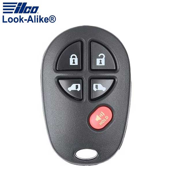 2004-2019 Toyota / 5-Button Keyless Entry Remote / PN: 89742-AE030 / GQ43VT20T (AFTERMARKET)