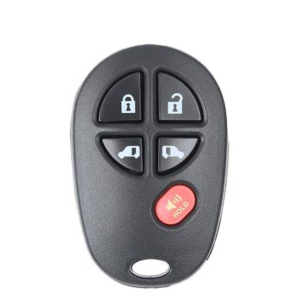 2004-2019 Toyota / 5-Button Keyless Entry Remote / PN: 89742-AE030 / GQ43VT20T (AFTERMARKET)
