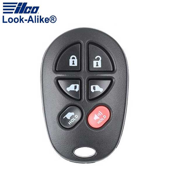 2004-2018 Toyota / 6-Button Keyless Entry Remote / PN: 89742-AE050 / GQ43VT20T (AFTERMARKET)