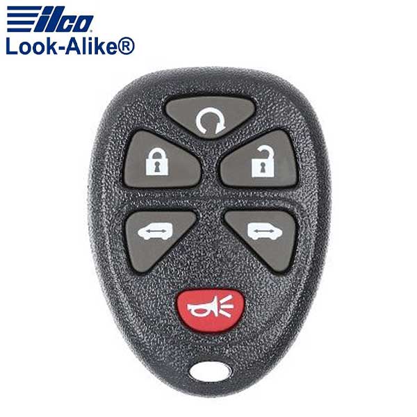 2005-2011 GM / 6-Button Keyless Entry Remote / PN: 15114376 / KOBGT04A (AFTERMARKET)