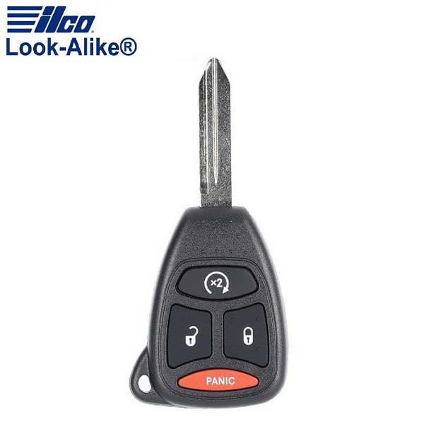 2007-2011 Chrysler Dodge / 4-Button Remote Head Key / PN: RK-CHY-KOB5 / OHT692713AA (AFTERMARKET)