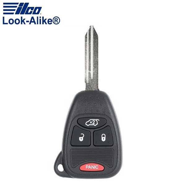 2004-2008 Chrysler Jeep / 4-Button Remote Head Key / PN: 04589053AC / OHT692714AA (AFTERMARKET)