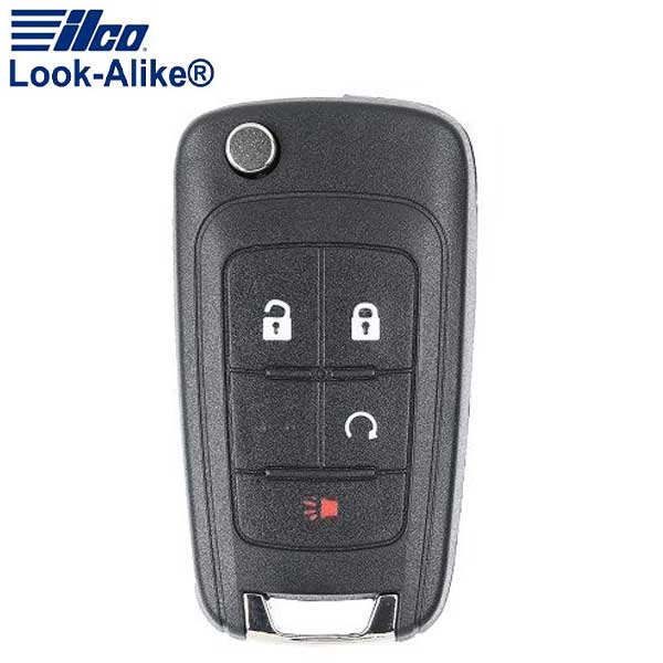 2010 - 2017 GMC Terrain / 4-Button Flip Key / PN: FLIP-GM-4B2HS / OHT01060512 (AFTERMARKET)