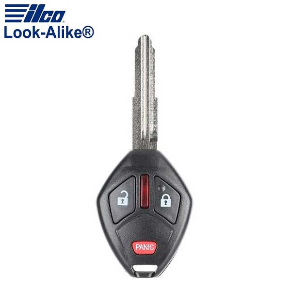 2007-2012 Mitsubishi / 3-Button Remote Head Key / PN: 6370A364 / OUCG8D-620M-A (AFTERMARKET)