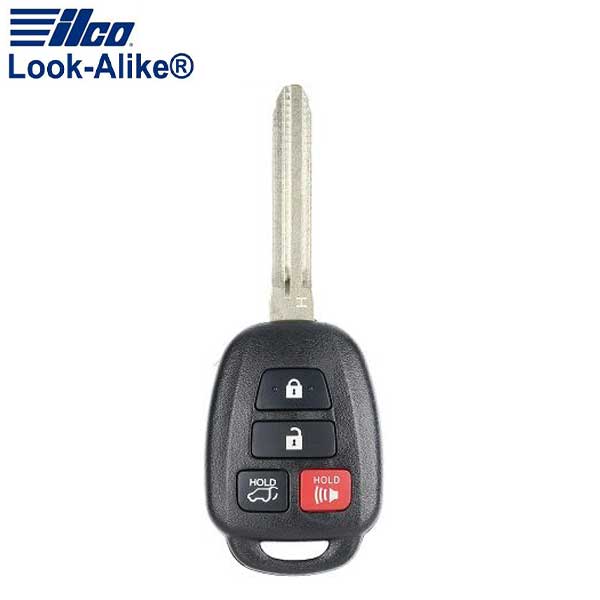 2013-2019 Toyota / 4-Button Remote Head Key / PN: 89070-0R100 / GQ4-52T (AFTERMARKET)