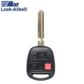 2003-2009 Toyota / 3-Button Remote Head Key / PN: 89070-60750 / HYQ1512V (AFTERMARKET)