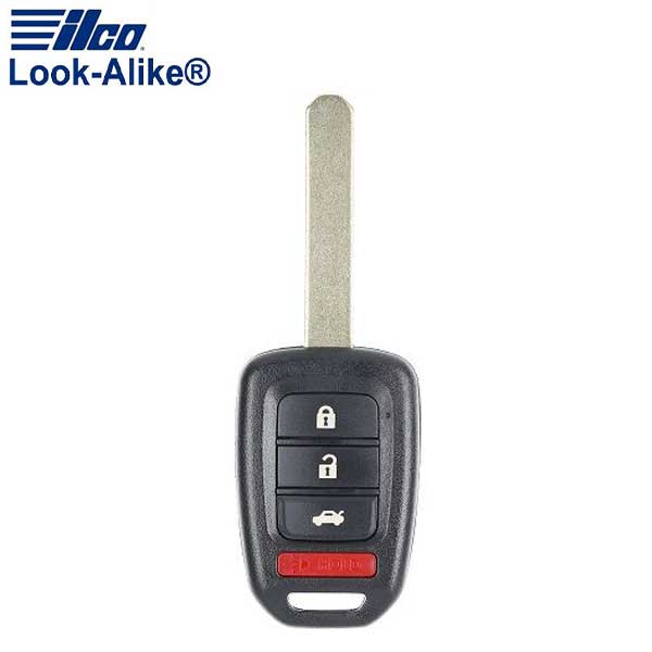 2016-2019 Honda Accord / 4-Button Remote Head Key / PN: 35118-T2A-A60 / MLBHLIK6-1TA (AFTERMARKET)