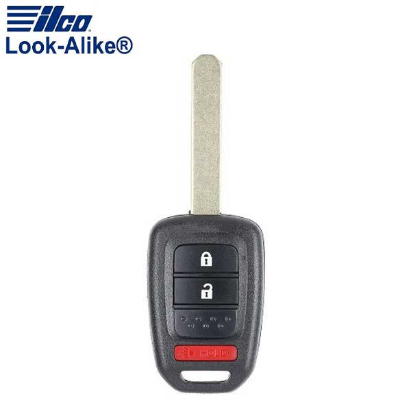 2013-2014 Honda / 3-Button Remote Head Key / PN: 35118-TY4-A00 / MLBHLIK6-1T (AFTERMARKET)