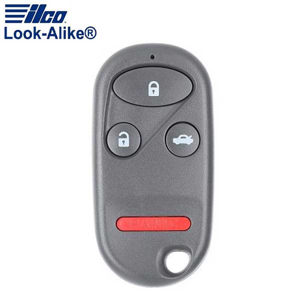 1998-2002 Honda / 4-Button Keyless Entry Remote / PN: 72147-S9A-A01 / OUCG8D-344H-A (AFTERMARKET)