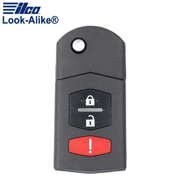 2005-2008 Mazda 6 / 3-Button Flip Key / PN: GP7A-67-5RYB / KPU41788 (AFTERMARKET)