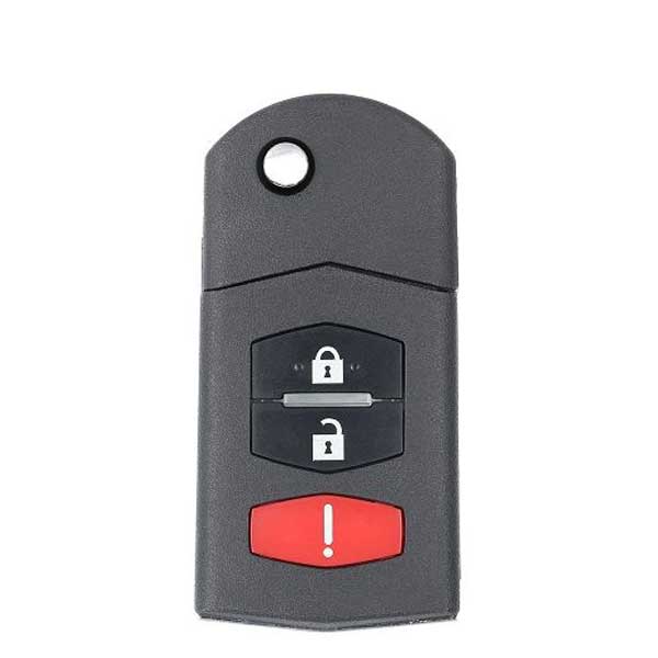 2005-2008 Mazda 6 / 3-Button Flip Key / PN: GP7A-67-5RYB / KPU41788 (AFTERMARKET)