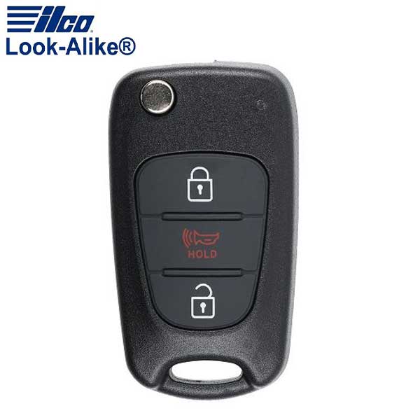 2010-2013 Kia Soul / 3-Button Flip Key / PN: 95430-2K340 / NY0SEKSAM11ATX (AFTERMARKET)