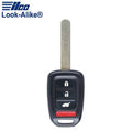 2017-2022 Honda / 4-Button Remote Head Key / PN: 35118-T2A-A60 / MLBHLIK6-1TA (AFTERMARKET)