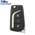 2017-2018 Scion iM / 3-Button Remote Flip Key / PN: 89070-12C20 / HYQ12BFB (AFTERMARKET)