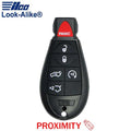 2008-2010 Jeep / 6-Button Fobik Key / PN: 68051666 / IYZ-C01C (AFTERMARKET)