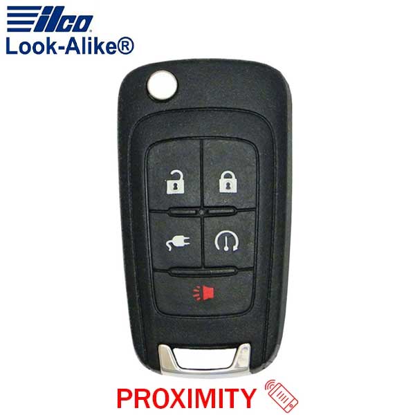 2011-2015 Chevrolet Volt / 5-Button Remote Flip Key / PN: 22755321 / OHT05918179 (AFTERMARKET)